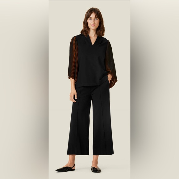 Masai Women’s Black & Brown/Copper Birgitte Jersey Top, size large - Picture 5 of 16